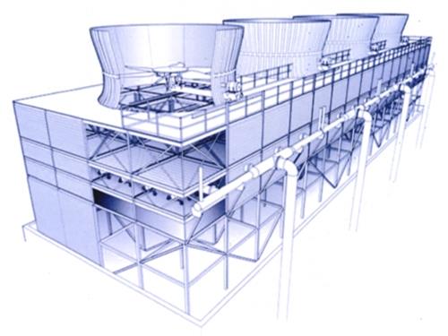 方形逆流式節(jié)能型玻璃鋼冷卻塔